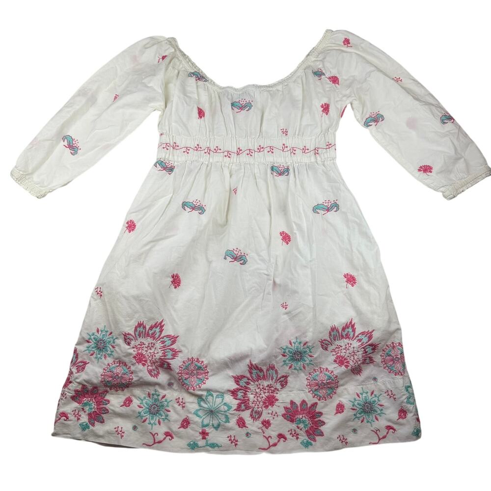 Gretchen Scott Designs White Embroidered Dress S